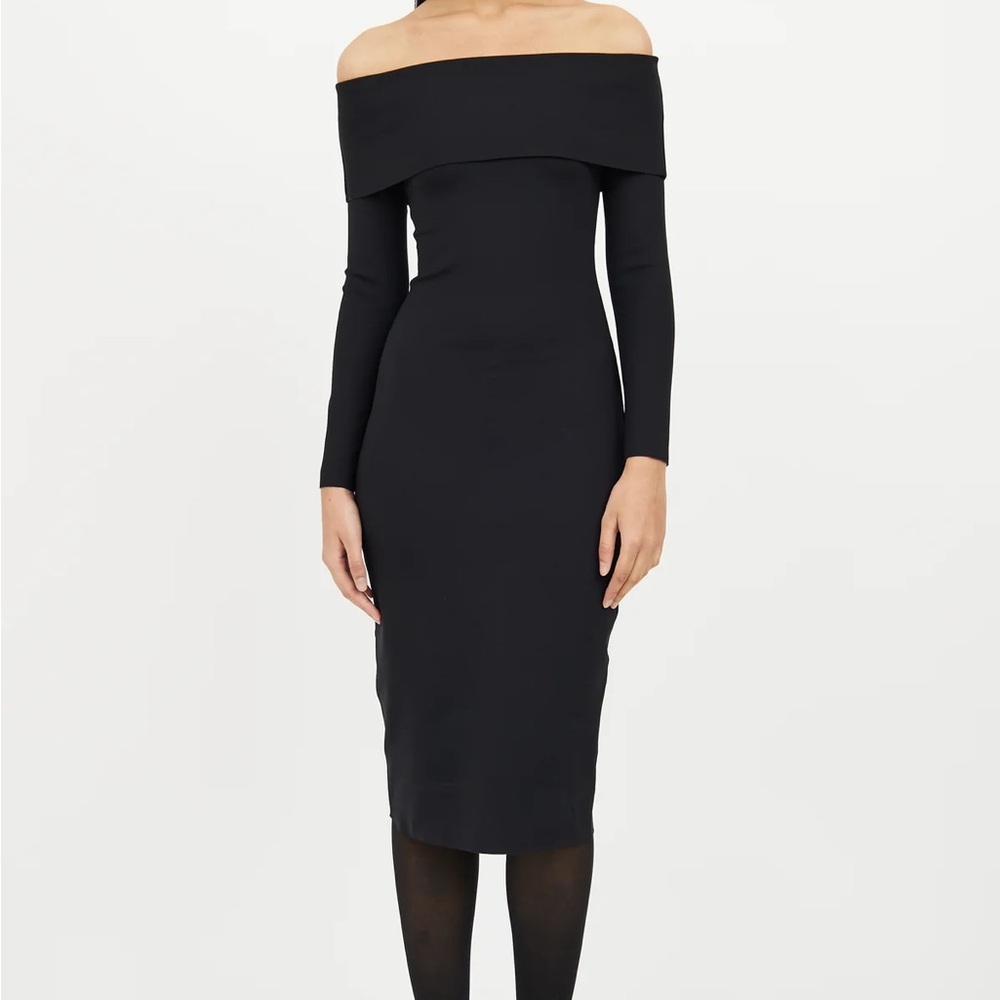 The Row off-the-shoulder LBD